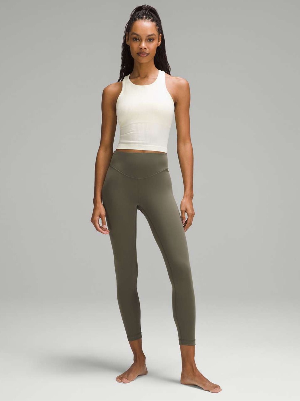 lululemon Wunder Under SmoothCover high Rise Tights Army Green